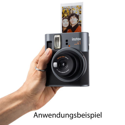 Fujifilm Instax Mini 41 PH EX D, schwarz inkl. Fujifilm Instax Mini 41 Tasche grau GRATIS