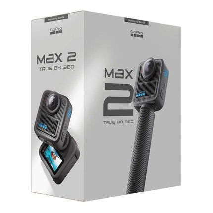 GoPro MAX2 Black Accessory Hard Bundle Actioncam, 2x Akkus, 64GB microSD-Karte