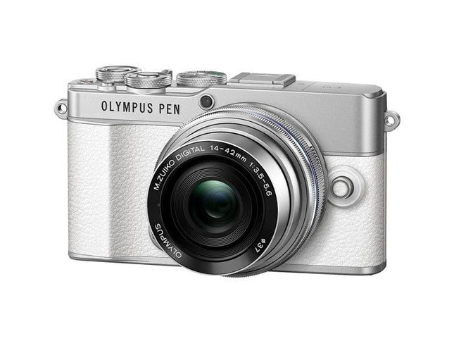 OM System OM-D E-P7 Pancake Zoom Kit ( EZ-M14-42EZ ) weiß/silber