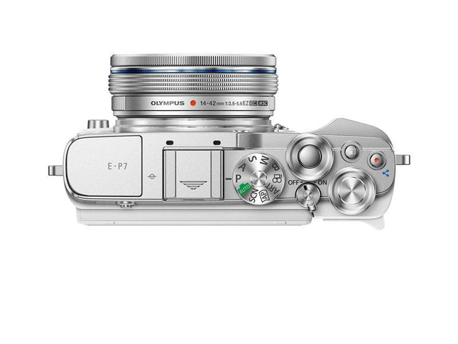 OM System OM-D E-P7 Pancake Zoom Kit ( EZ-M14-42EZ ) weiß/silber