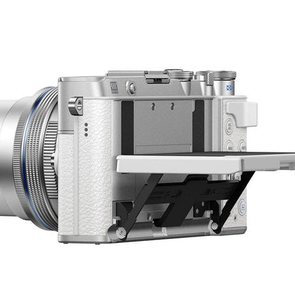 OM System OM-D E-P7 Pancake Zoom Kit ( EZ-M14-42EZ ) weiß/silber